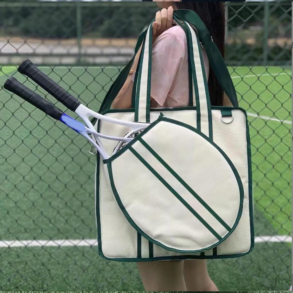 Portable Racquet Carry Bag Large Capacity Tennis Tote Bag Durable Tennis Racket Bag Tennis