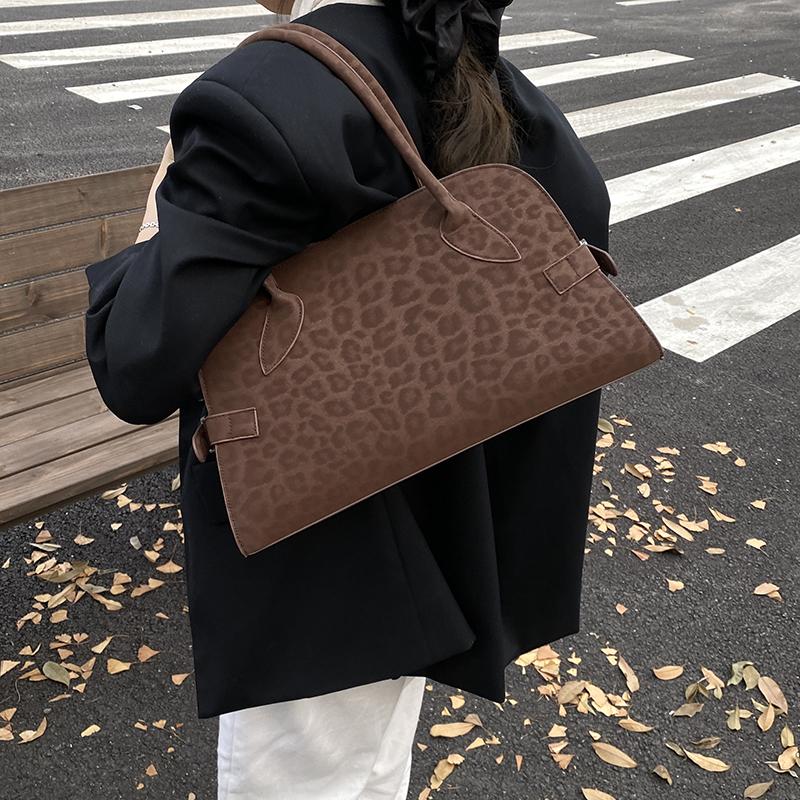 Fashion Large Capacity Solid Casual Faux Suede Shoulder Bags 2025 Hot Sale Simple Versatile Commute Top-Handle Bags for Women