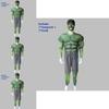 Le Masque Musclé Hulk des Avengers Costume Idéal Pour Cosplay Adulte Et Événements Fantastiques