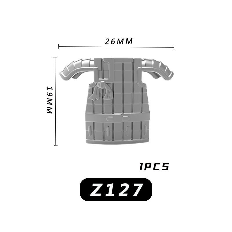 5Pcs Clarion Ancient Chinese Tv Series Character Figure Weapon Accessories Armor Assembling Toy B284