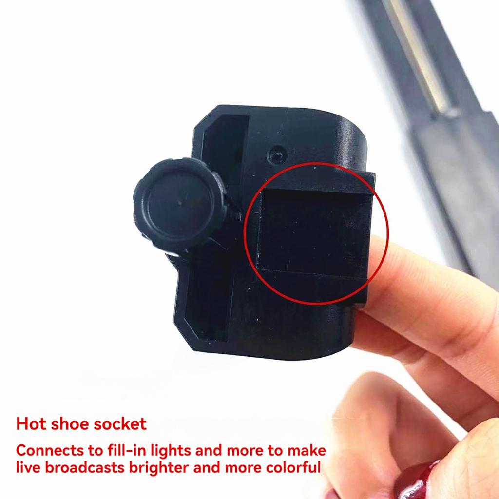 Multifunctional Tablet Holder Tablet Clamp Tripod Adapter Bracket 16cm-23.5cm Adjustable with 1/4 Inch Screw for Tripod
