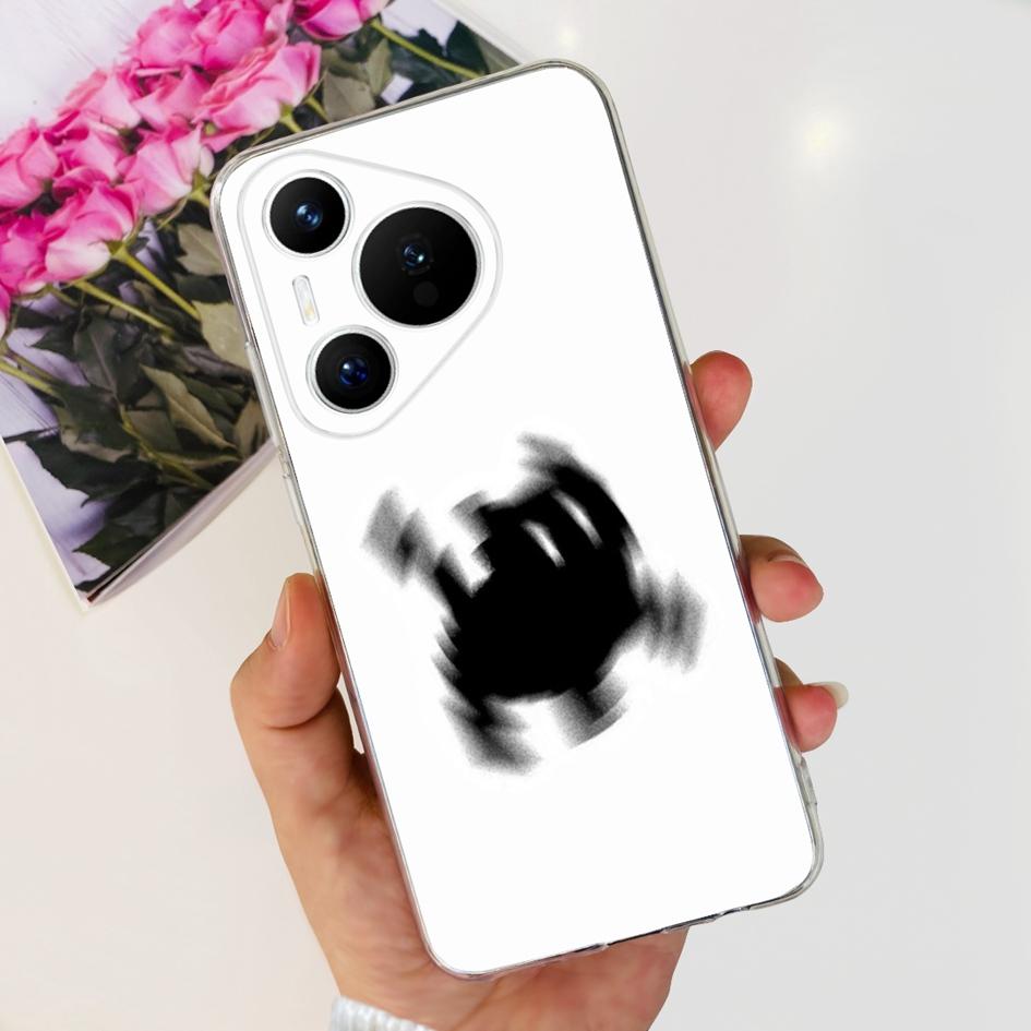 For Huawei Pura 70 Pro Plus Case Fashion Flowers Clear Soft Silicone Shockproof Phone Cover For Huawei Pura 70 Pro Pura70 Bumper