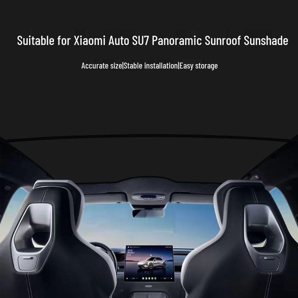 Xiaomi SU7 Pro/Max Sunroof Sunshade - Ice Crystal Heat Insulating Car Roof Curtain