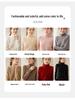 Women's Plus Size High Neck Cashmere Cable Knit Sweater - Thick Loose Pullover for Autumn/Winter