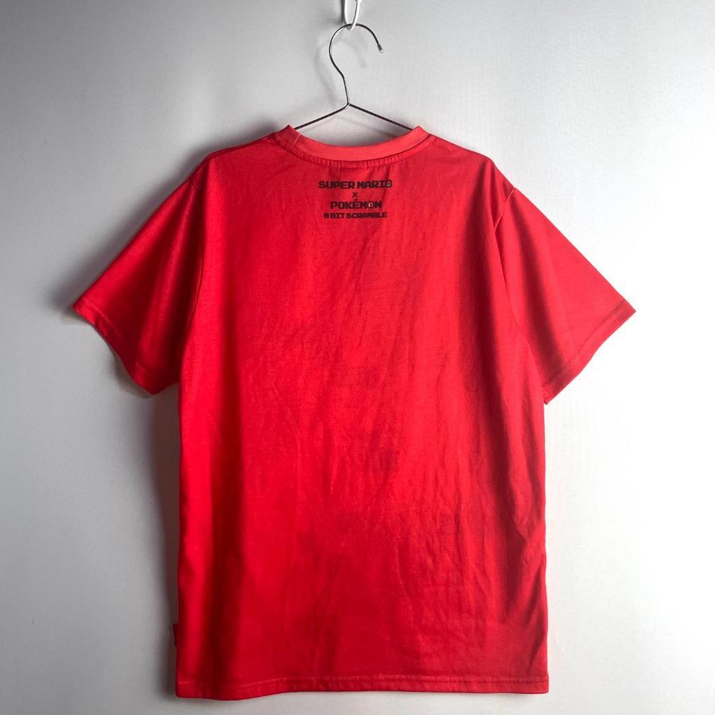 [USED] Mario Pokemon Pikachu T-shirt Pokemon Center Shibuya 8BIT
