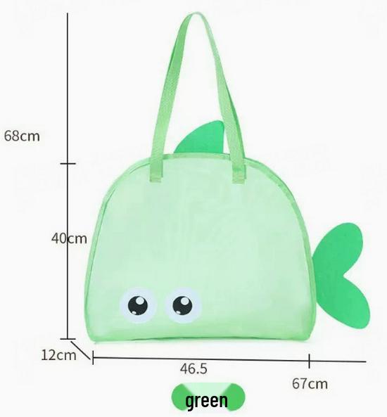Large Capacity Mesh Beach Tote Bag for Outdoor Use