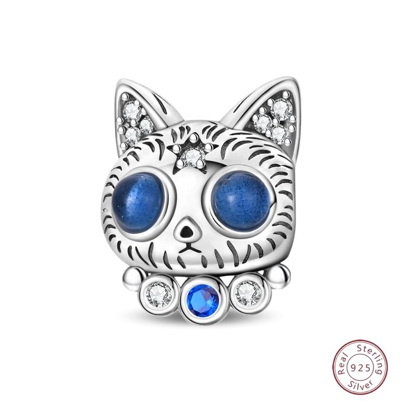 Firefly Cute Cats And Dogs Beaded Copper Pendant Suitable For Original Charms Bracelet Diy Exquisite Women Jewelry