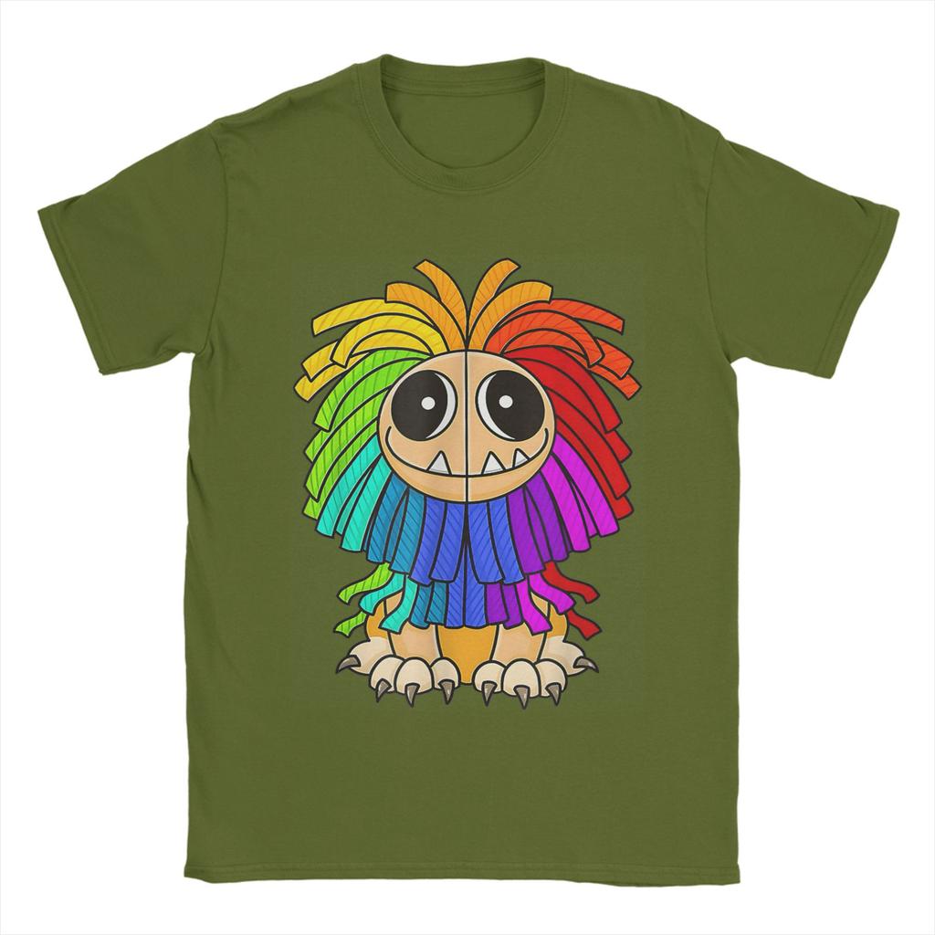 Mężczyźni Kobiety Yarnaby Pluszowe Stworki Kreskówkowy T-shirt Czysta Bawełna Koszulki z Nadrukiem Ubrania Stroje