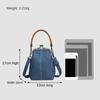 Portable Vintage Style Women Handbag Versatile Navy Blue Designer Shoulder Bag Lady‘s Denim Purses Fashionable Crossbody Bags