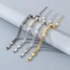 Kalen Vintage Stainless Steel Men's Bracelet Punk Adjustable Chain Biker Party Jewelry Rock 18K Gold Color Accessory Gifts