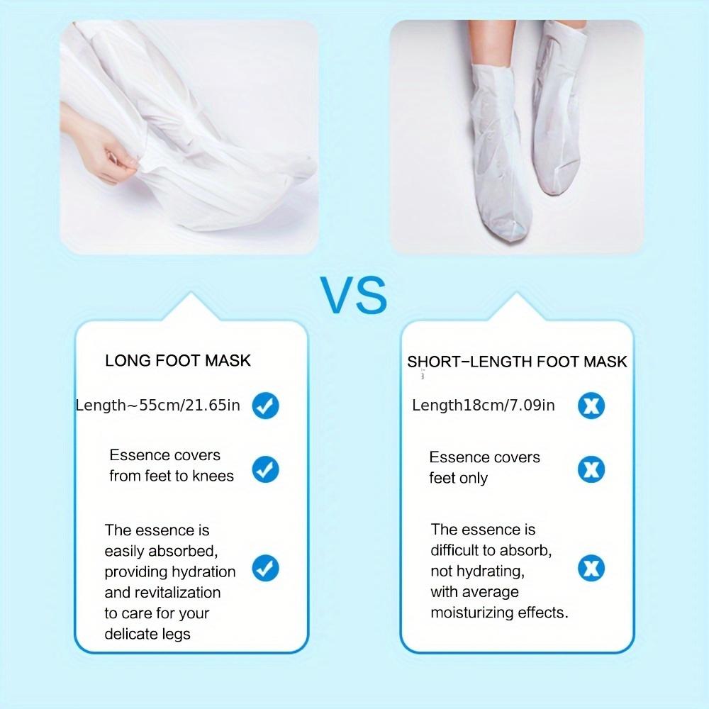 6 Pairs of Goat Milk Extended Foot Mask Hand Mask Hydrating and Moisturizing Foot Mask Foot Care Leg Mask