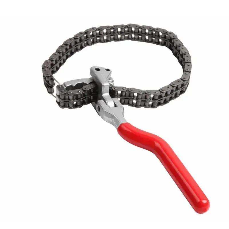 XBD VT14023 Heavy Duty Oil Filter Chain Wrench 60-160mm 60-195mm Chain Type Oil Filter Wrench Auto Tool Engine Box Spanner