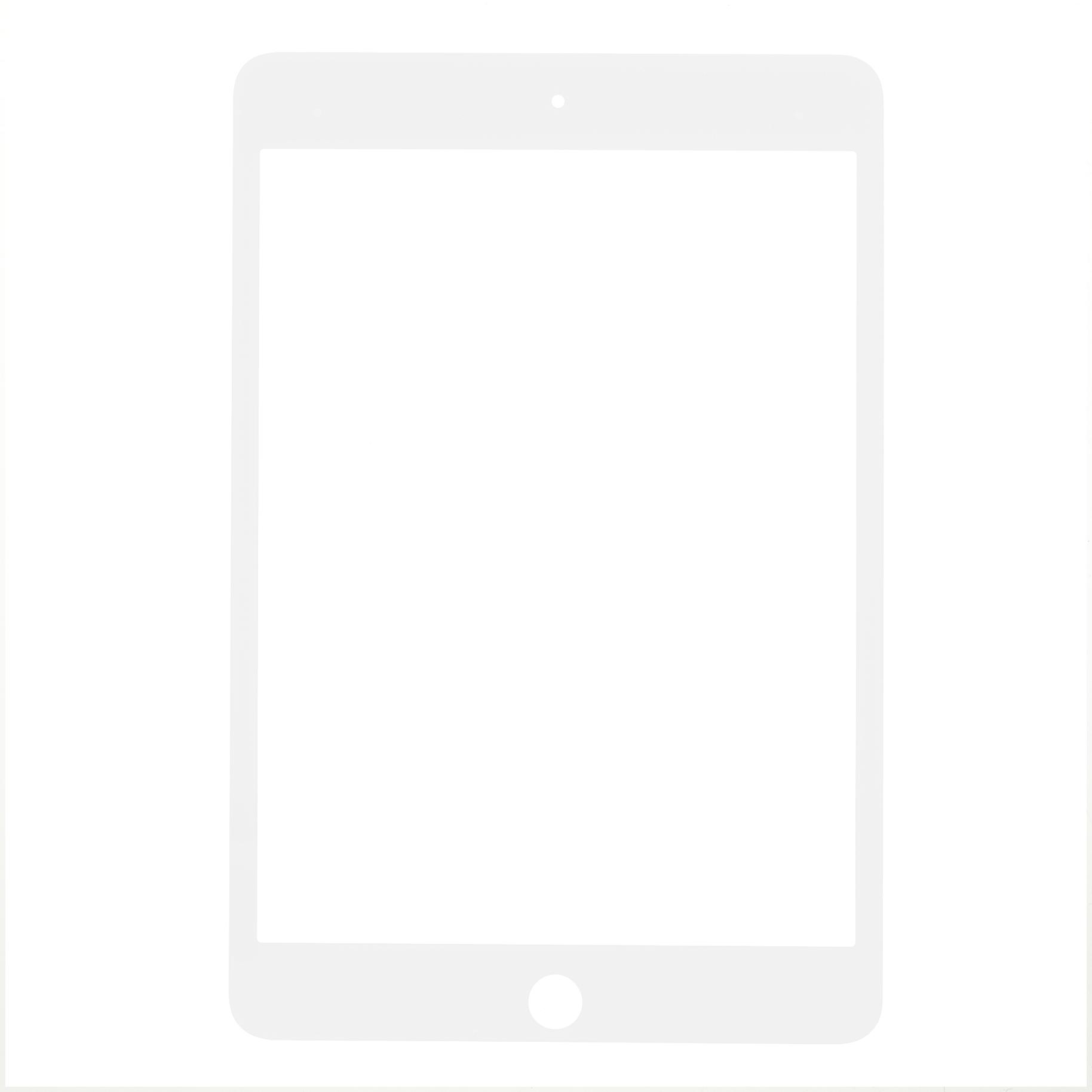 

Screen Glass Lens+OCA Adhesive Replacement (without Logo) for iPad mini (2019) 7.9 inch White