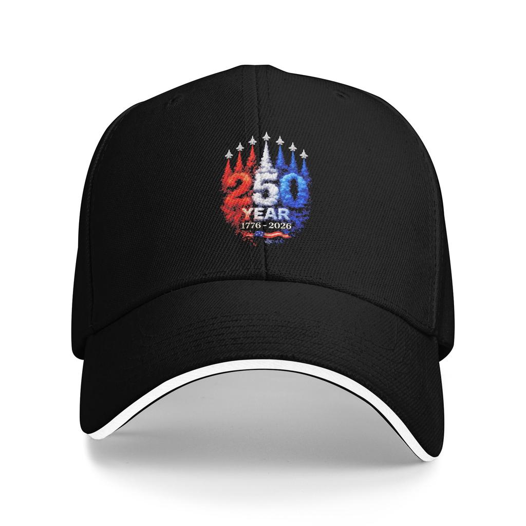 250 Years American 1776 2026 250th USA Patriotic 4th of July Casual Baseball Cap Summer Hats Female Male y2k Retro Baseball Caps