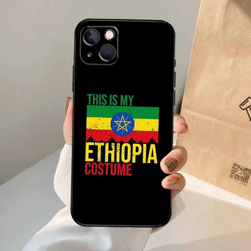 Ethiopia Flag Case For iPhone 16 15 14 13 11 12 Pro Max XS X XR Plus Back Cover For iPhone 16 15 14 12 13 Mini