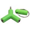 3.5mm Earphone Headphone Audio Splitter Male To 2 Female Y Shape Stereo Adapter AVE