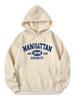 Casual Sports Sweater Fleece Hooded Sports Sweater Women's Large Size Autumn and Winter Models