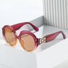 2023 Retro Oval Goose Egg Sunglasses - Versatile Large Frame with European & American Style