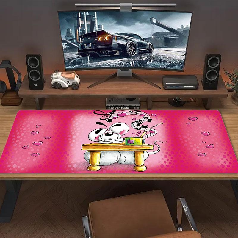 Diddl Large Size Mouse Pad Large Gaming Table Cushion Non-slip Laptop Tablet Big Mousepad XXL Mat Mini PC Playmat With Lock edge