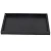 Snack Plate Black Wood Serving Tray Rectangle Shape Wood Rectangle Tray Decorative Platter Solid Wood Tray Coffee Table