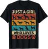 Animal Dog Lover Dogs Outfit Funny Dog Owner Girl Loves Dogs T-Shirt