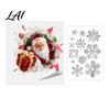 Merry Christmas Room Ornaments 2Pcs Stained Glass Style Window Clings Double‑Sided Printed Xmas Static Durable Holiday Art Decals Snowman