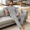 Men's Halloween Print Loose Fit Pajama Set for Casual Sleepwear