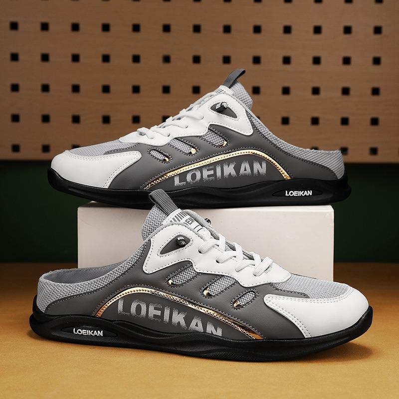 Fashion Men Half Slippers Zapatos De Hombre Summer Trend Men Soft-soled Casual Shoes Lightweight Support Man Sneakers Plus 39-48