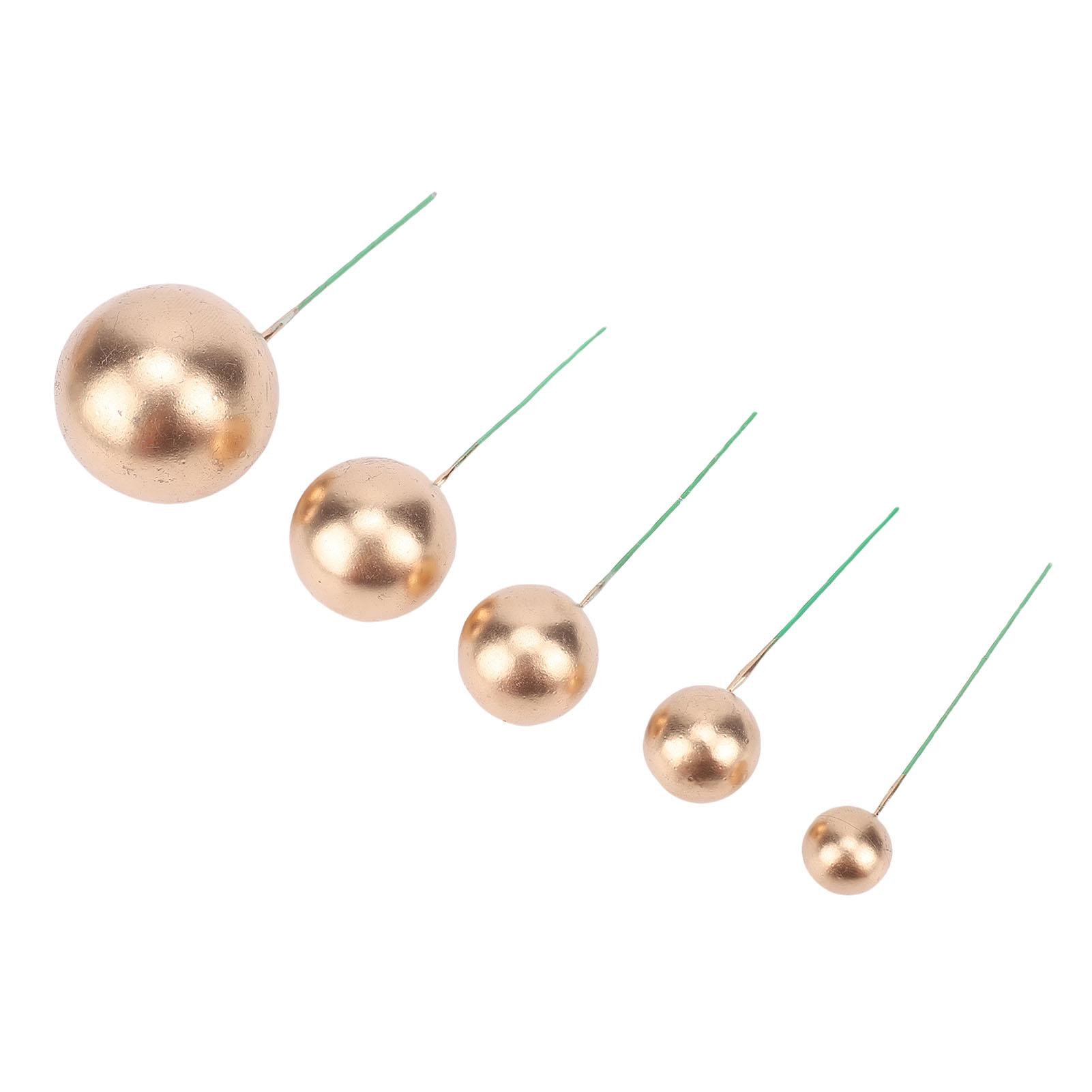 

200pcs Ball Cake Topper Decorations Mini Balloons Cake Topper Sticks Gold Cake Picks for Graduation Wedding Birthday