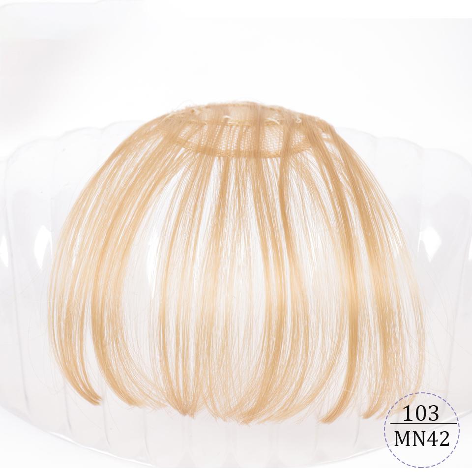 Air Bangs Pure Bangs Hair Extension Synthetic Wig Natural Black Light Brown Dark Brown Black High Temperature Fiber