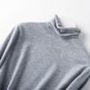 Women's Autumn Winter Plus-Size High-Neck Pullover - Thick Pile-Collar Short Solid Color Slim-Fit Knit Base Layer Sweater