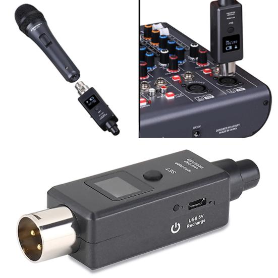 Wireless Microphone Adapter USB Charging U3 Wireless Mic System Transmitter Receiver for Audio Mixer
