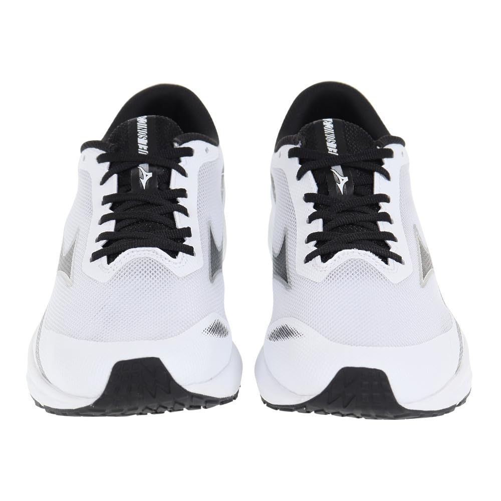 Mizuno Duel Sonic 3 Running 2E Shoes, White/Dark Gray/Black, 26.0 cm,