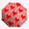 1pc Heart PatternAutomatic Open/close Folding Umbrella, Compact Portable Travel Umbrella, Perfect Birthday/Holiday, Cute Umbrella y024