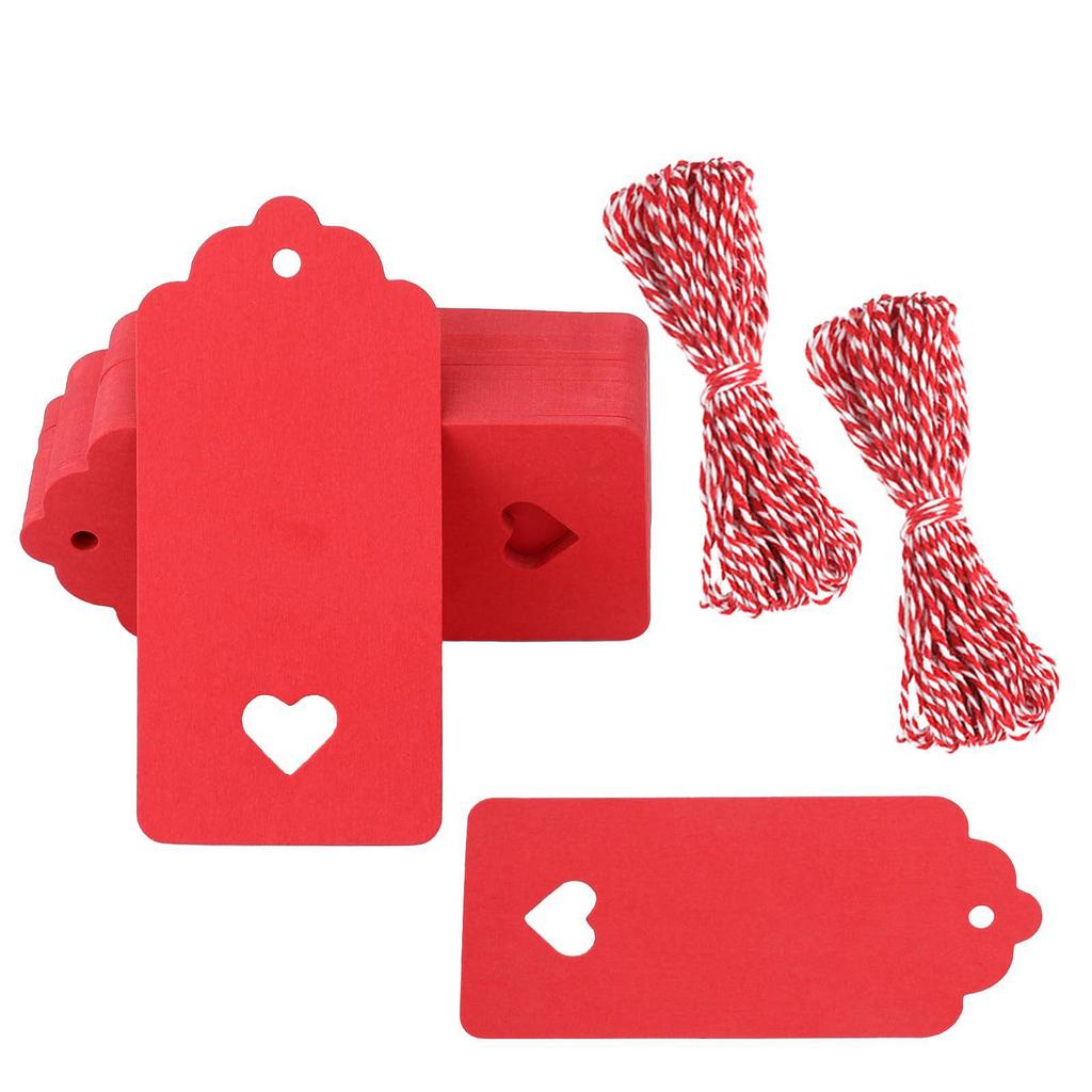 Round Kraft Paper Hang Tags for Halloween, Christmas, and Thanksgiving - Blank Black and White Handmade Labels