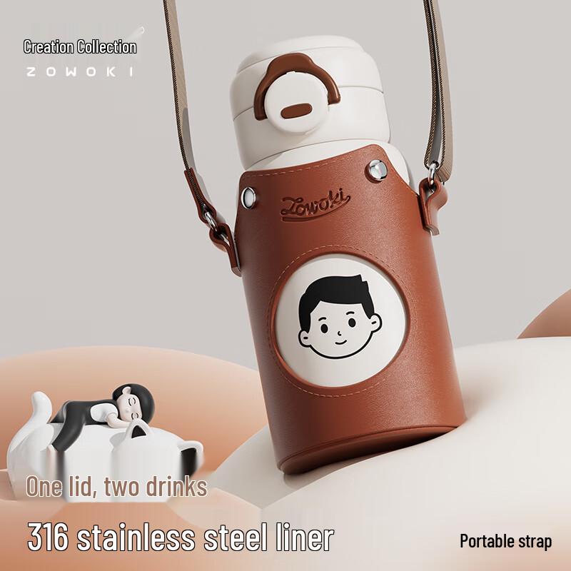 Kids Insulated Straw Water Bottle