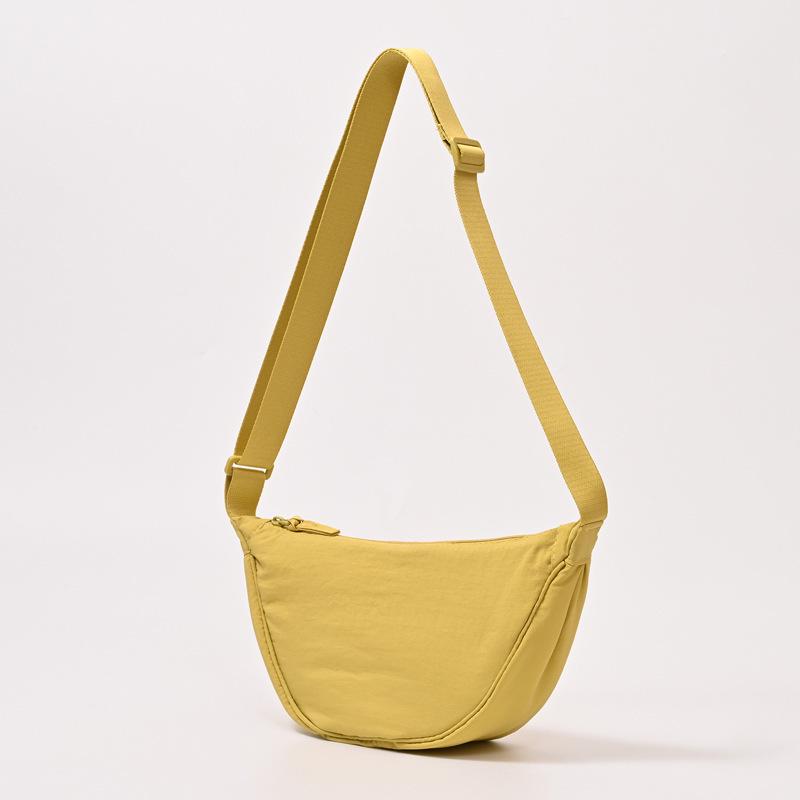 Urban Minimalist Women's Nylon Crossbody Dumpling Bag