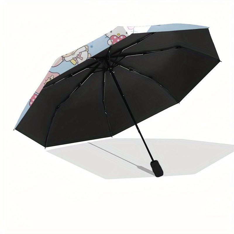 1pc Hello Kitty Characters Around the World Umbrella with Plastic Handle,Suitable for All Seasons Home Travel Outdoor UmbrellaSanlio310