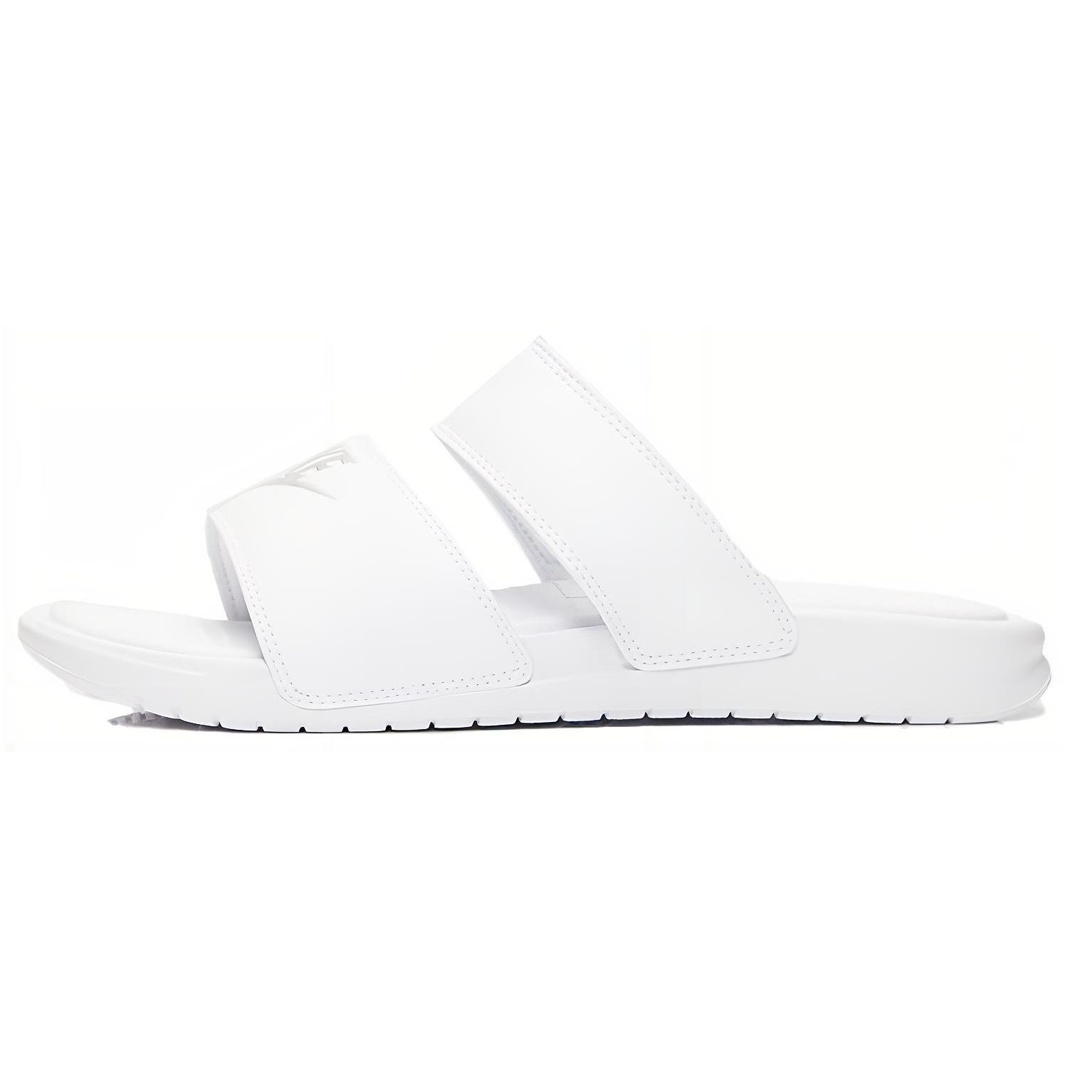 

Новые женские шлепанцы Nike Benassi Duo Ultra Белый/Металлик серебристый 819717-100 42