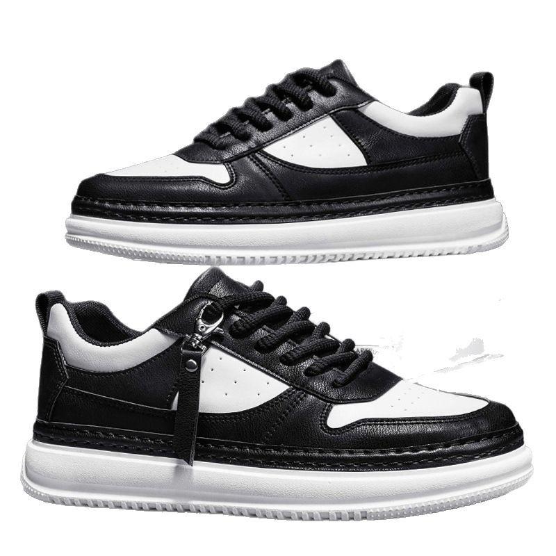 Men's shoes spring summer 2025 new trend round head versatile breathable platform sports leisure color matching comfortable men's shoes