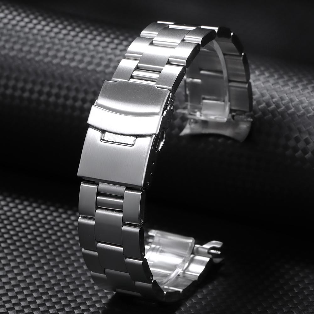 20мм 22мм 24мм 26мм 28мм Ремешок для часов Сплошная нержавеющая сталь Браслет для часов для Rolex для Omega Прямой браслет Металлический браслет 20mm