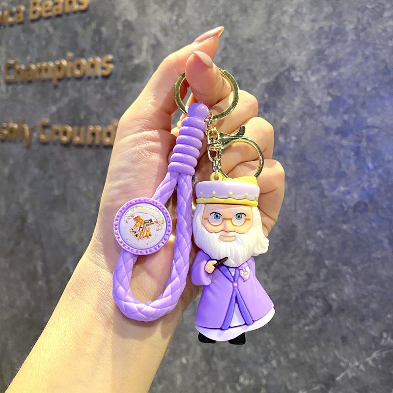 Creative Cartoon Rainbow Horse Unicorn Keychain Female Cute Ins Key Chain Student Schoolbag Pendant Small Gift