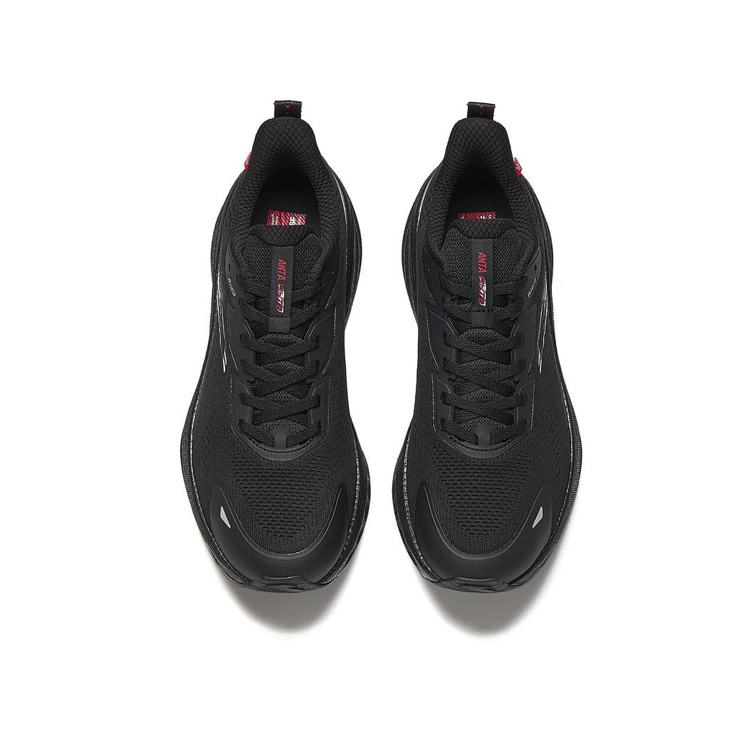 Anta Rocket 6.0 Comfortable Fabric Rubber Low Top Running Shoes Men sneakers Black Blue 912615596-2