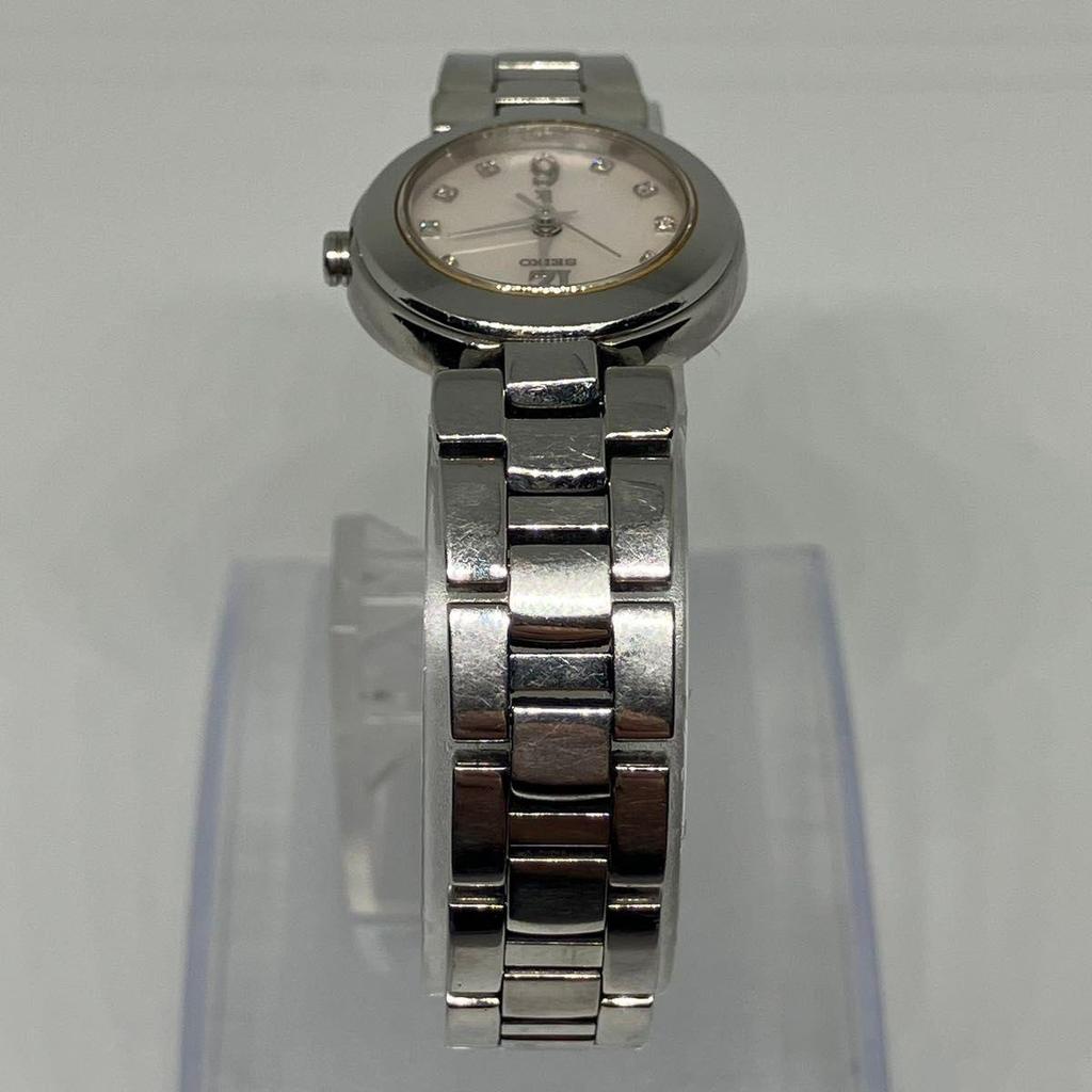 Used Excellent Condition, Working SEIKO LUKIA Women's Watch, 10P Diamond, Shell Dial, 403091