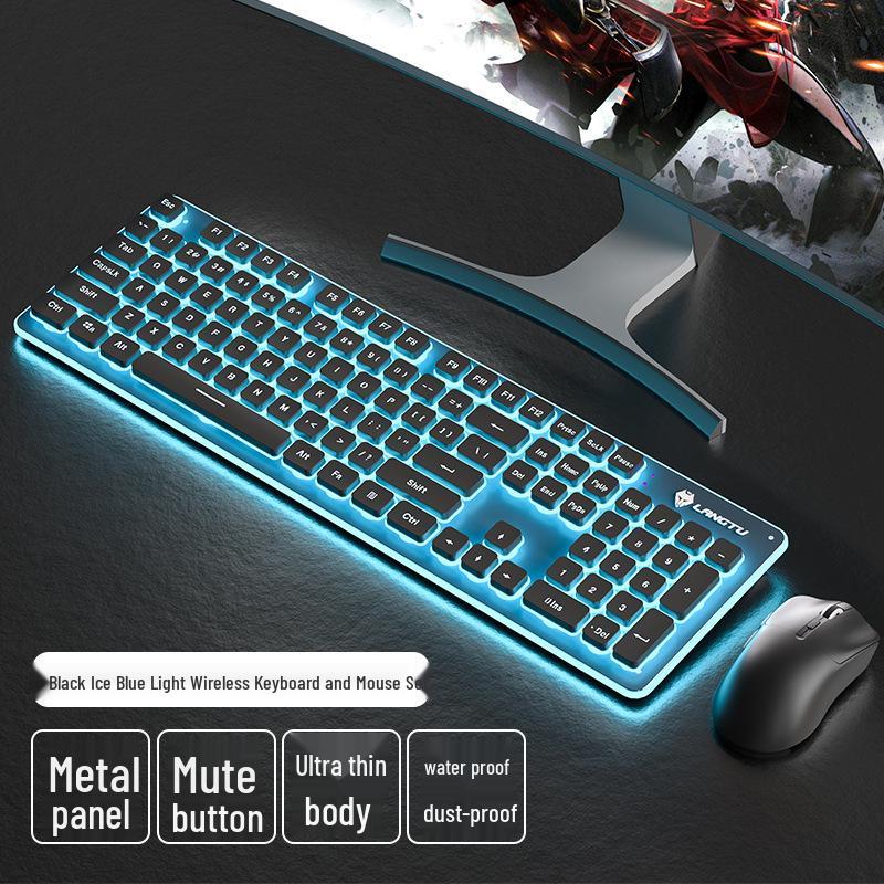 L1 Silent Wireless Backlit Gaming & Office Keyboard