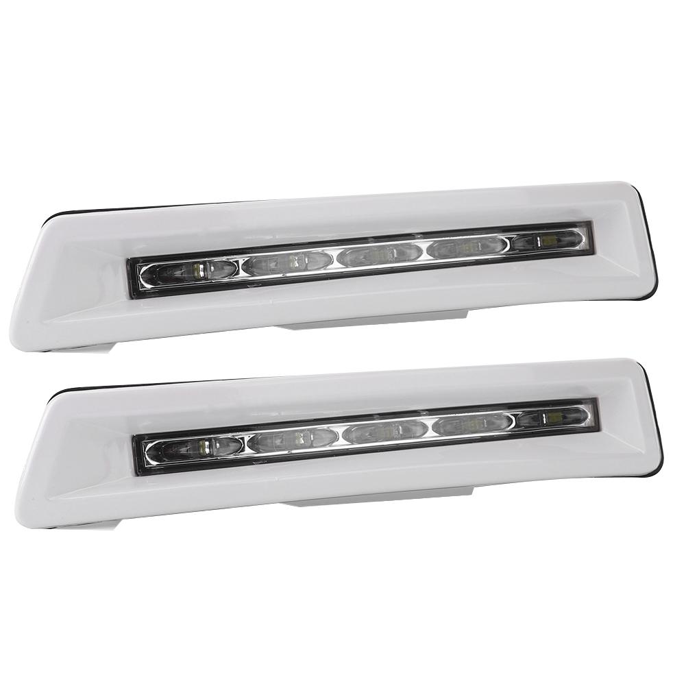 Pair of 12V LED DRL Daytime Running Lights Fit for Toyota Land Cruiser FJ200 2012-2013