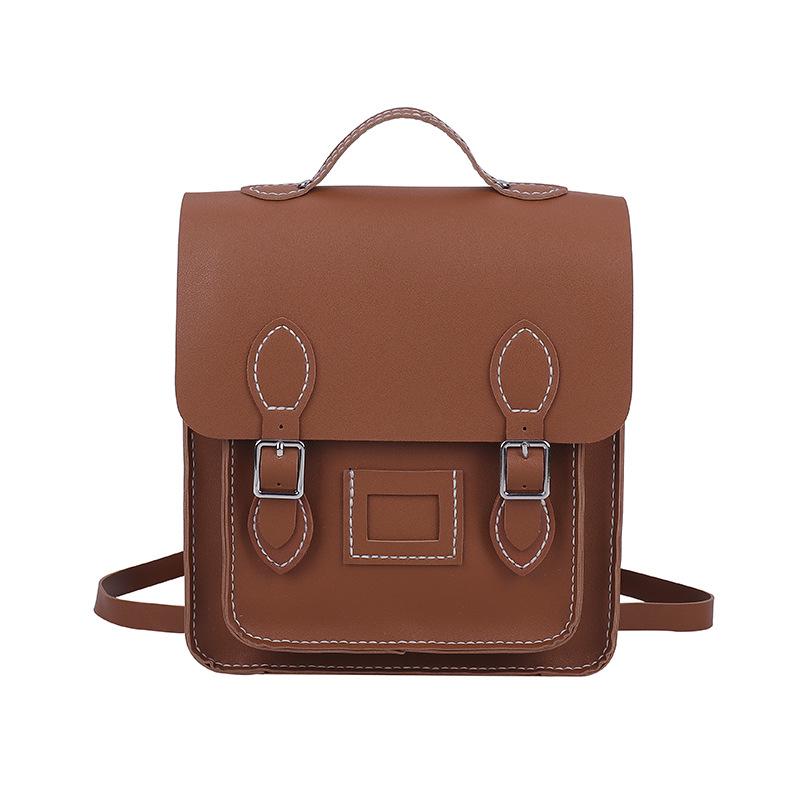 

Color Block DIY Women s Backpack Sewing Kit - Japanese Style Cambridge Bag Gift коричневый