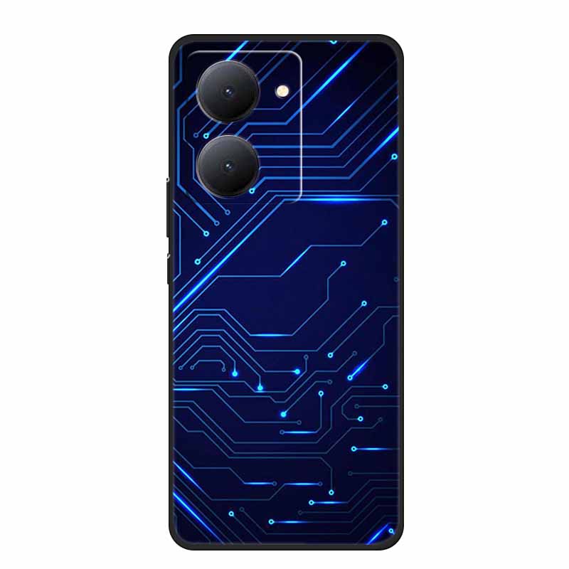 For VIVO Y36 Y78m Y27 5G Case Animals Soft Silicone Back Cover Phone Cases for VIVO Y27 5G VIVOY36 5G 6.64" Cool Wolf Cat Fundas
