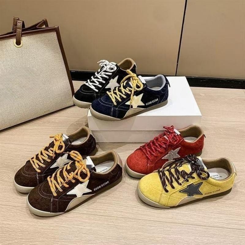 Retro Shoes for Women, New Flat, Versatile, Casual and Niche, De Xun Shoes, Sports Star Board Shoes