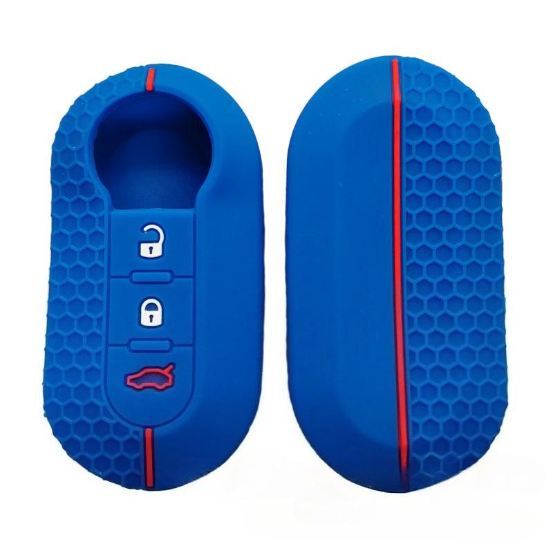 Silicone Key Case Remote Fob Car Key Cover For Peugeot Boxer For Citroen Jumper For Fiat 500 Panda Ducato 500L Punto Lancia Musa